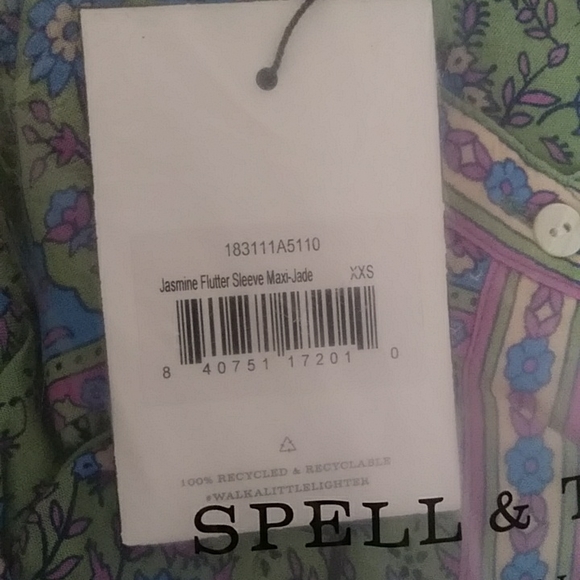 Jasmine Jade Flutter Sleeve Dress Spell Designs XXS - Picture 11 of 15